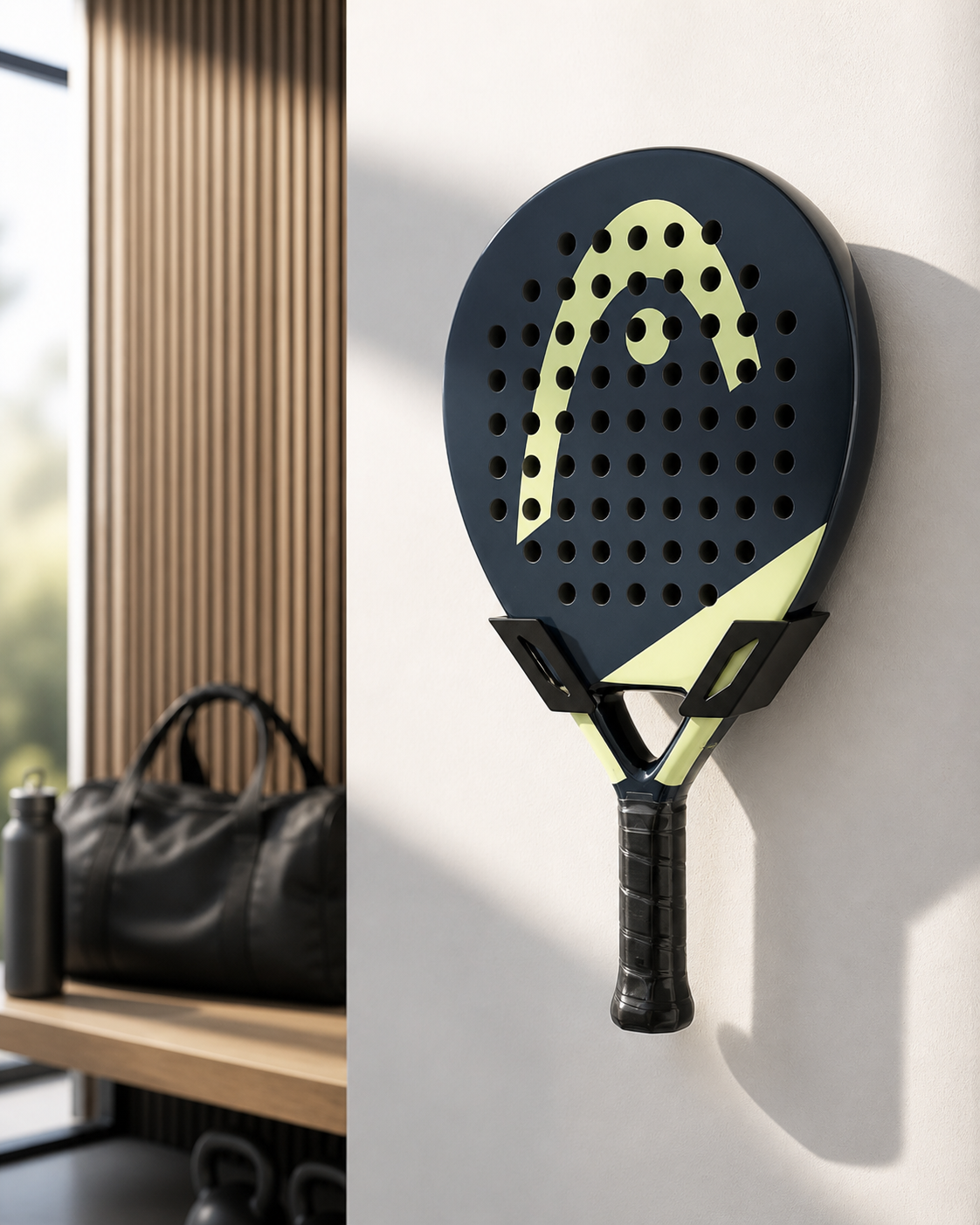 Padel-Wandhalter für Schläger | Wandhalterung inkl. Schrauben & Dübel