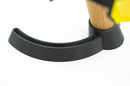 Brillenständer aus Eiche mit modernem Design – Brillenhalter für 3 Brillen – ideal für Sonnenbrillen, Ski- & Fahrradbrillen – Stabiler Brillen Organizer mit Holz & schwarzem Halterungssystem
