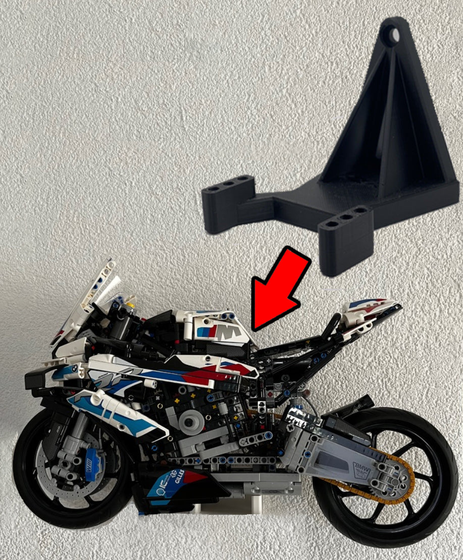 Wand Halterung Wandhalterung Befestigung kompatibel mit Lego 42130 BMW M1000RR