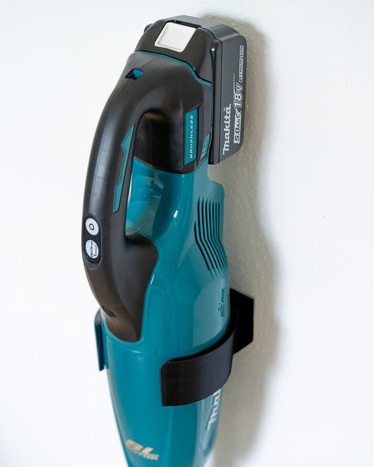 Wandhalterung Halter für Akku-Staubsauger Schwarz passend für Makita DCL 281, DCL180, DCL181, DCL183