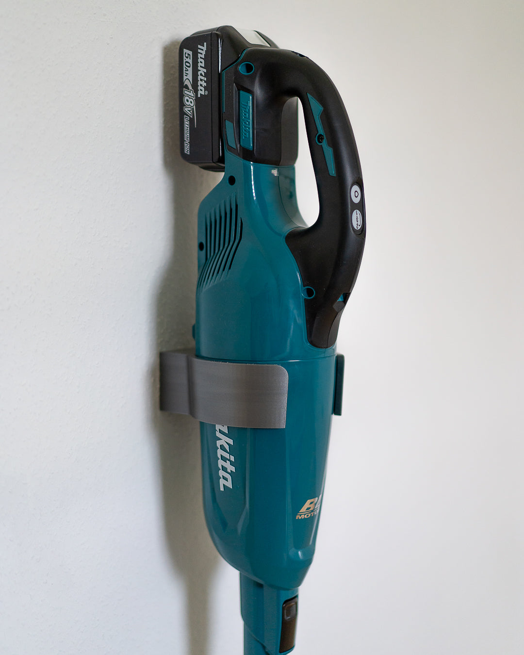 Wandhalterung Halter für Akku-Staubsauger Silber/Grau passend für Makita DCL 281, DCL180, DCL181, DCL183