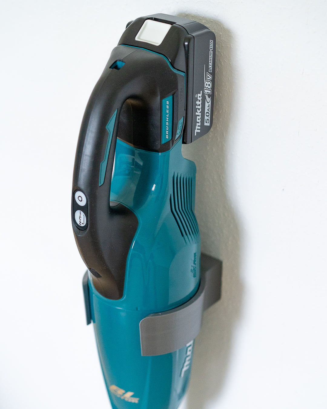 Wandhalterung Wand Halter für Akku-Staubsauger Silber/Grau passend für Makita DCL283 & DCL284