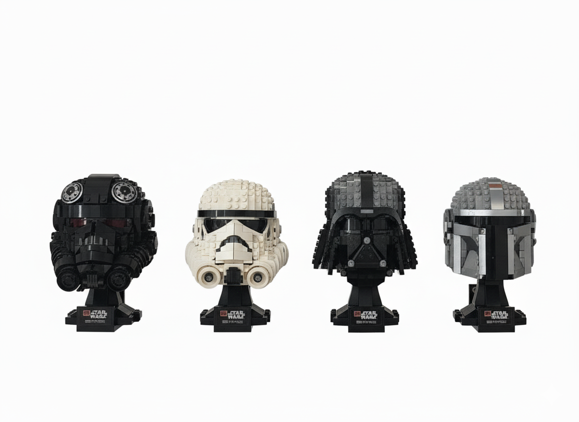 Wandhalterung kompatibel mit Lego Helme 75350, 75349, 75304, 75328, 75277, 75305, 75327