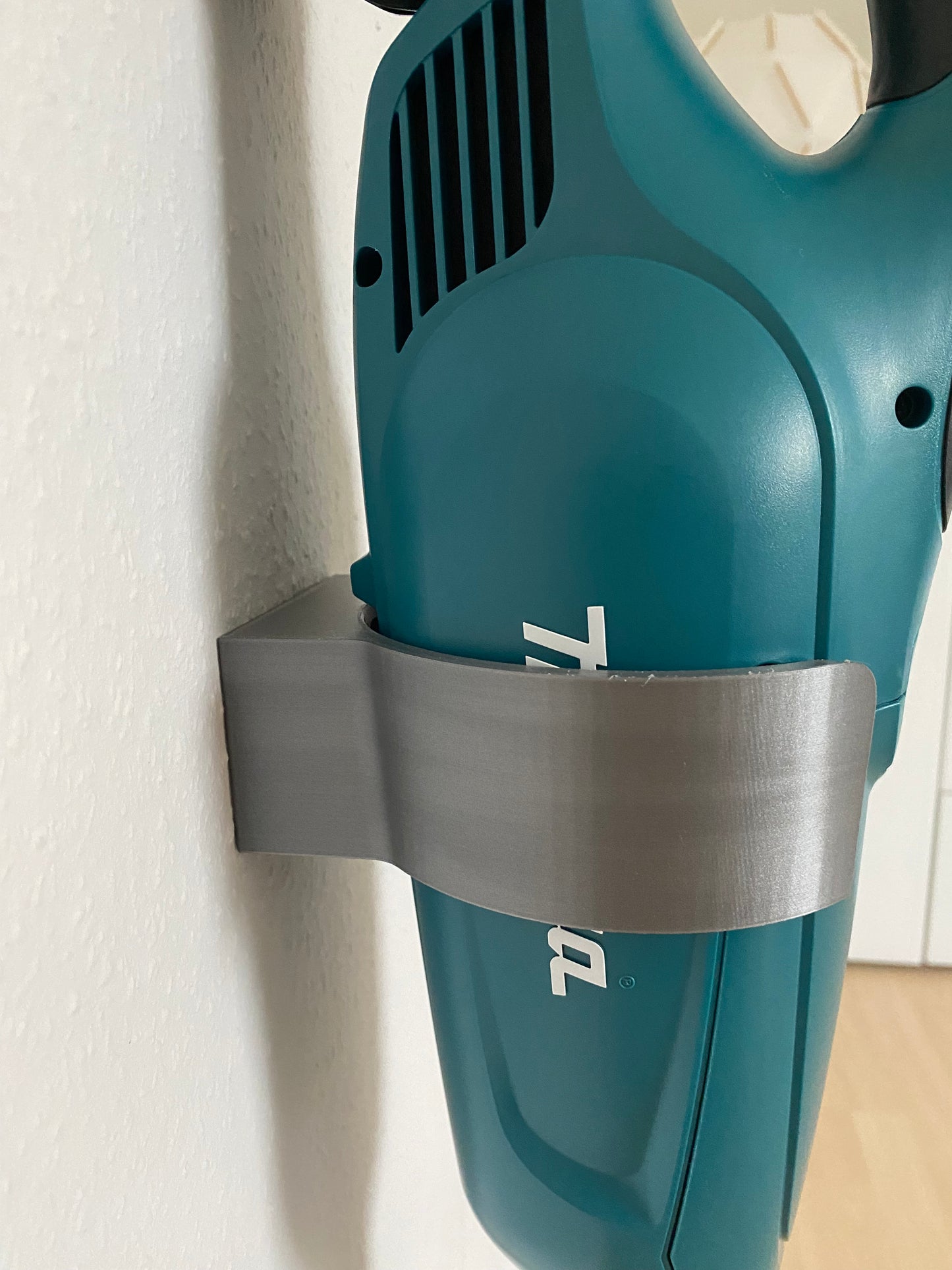 Wandhalterung Wand Halter für Akku-Staubsauger Silber/Grau passend für Makita DCL283 & DCL284